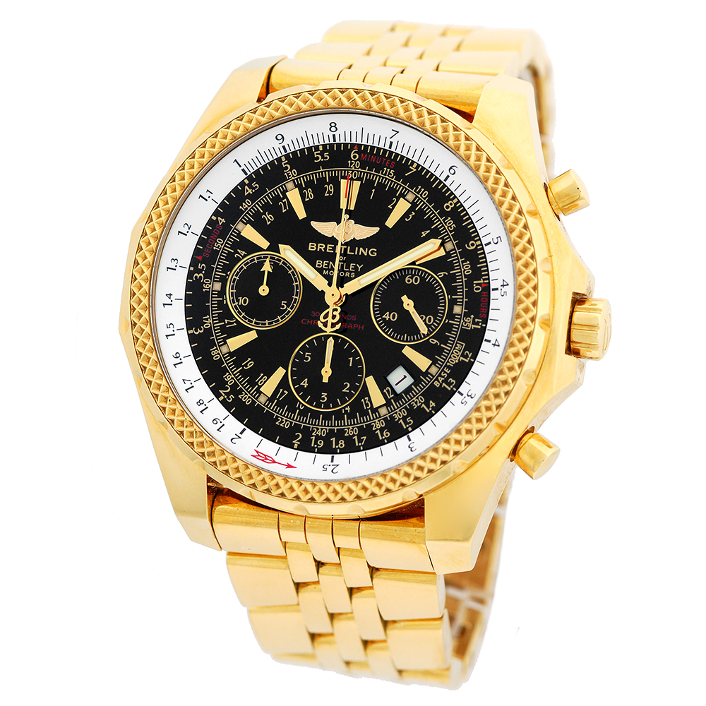 BREITLING 18K Yellow Gold 48mm Bentley Motors Chronograph K25362