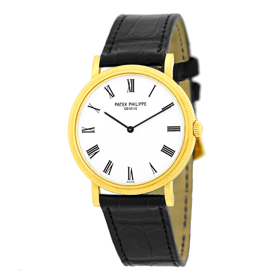 Patek Philippe 18K Yellow Gold 5120 J Calatrava Automatic Box & Papers